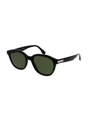 Fendi Full-Rim Encircled Black Sunglasses for Men, Green Lens, Fe40092i 01n, 52/20