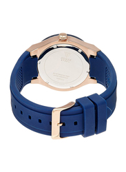 Guess Analog Watch for Women with Silicone Band, Water Resistant, W0571L1, Blue