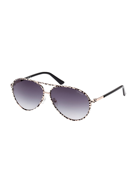 Guess Full-Rim Gold Sunglasses for Women, Grey Lens, GU7847 20B, 60/11