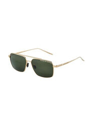 Porsche Design Square Full Rim Gold Sunglasses Unisex, Green Lens, P8679 B 58