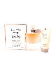 Lancome 2-Piece La Vie Est Belle Gift Set for Women, 50ml EDP + 50ml Body Lotion