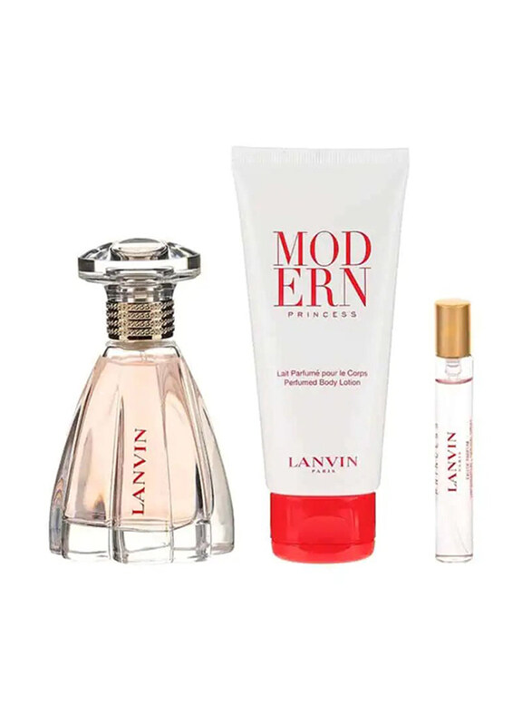 

Lanvin 3-Piece Modern Princess Set for Women, 90ml EDP Perfume, 7.5ml EDP Perfume, 100ml Body Lotion