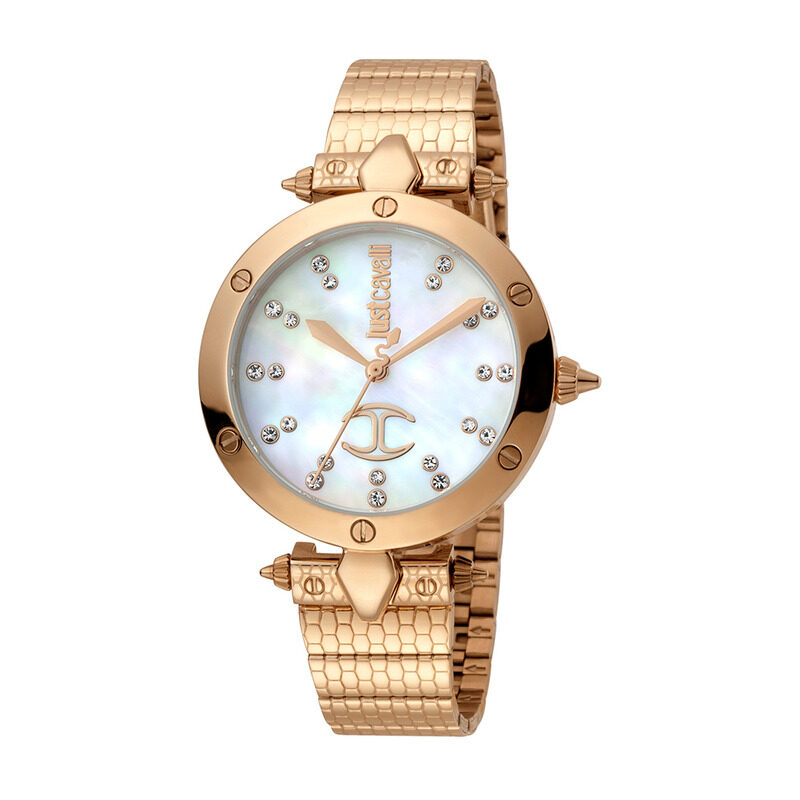 

Just Cavalli Analog Watch for Women with Stainless Steel Band, JC1L122M0085, Rose Gold-White