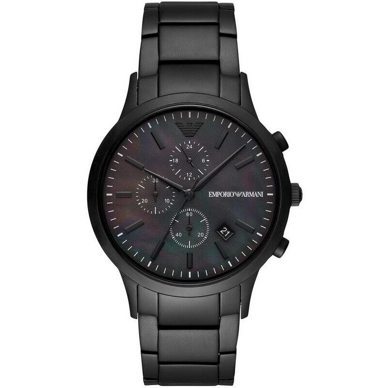 

Emporio Armani Analog Watch for Men with Stainless Steel Band, AR-11275, Black-Black