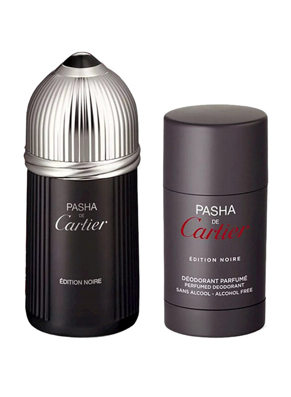 

Cartier 2-Piece Perfume Set for Men, Pasha de Cartier Edition Noire 100ml EDT Perfume, 75ml Deodorant