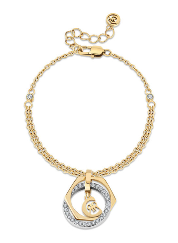 Cerruti 1881 Stainless Steel Chain Bracelet for Women, ijlb2129401, Gold
