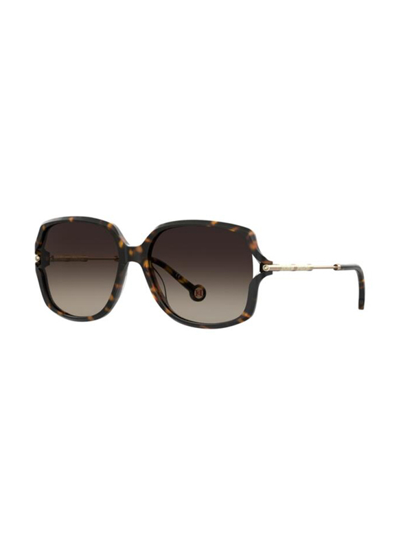Carolina Herrera Full-Rim Square Havana Sunglasses for Women, Brown Lens, 0132/g/s 086, 58/16/135
