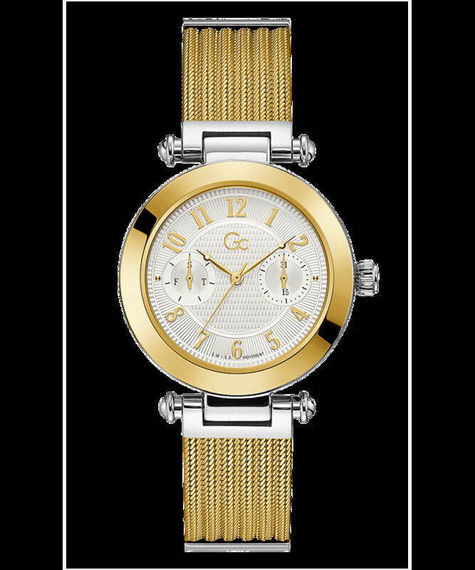 

GC Analog Watch for Women with Stainless Steel Band, Y48004L1MF, Gold-Gold