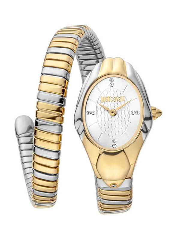 

Just Cavalli Analog Watch for Women with Stainless Steel Band, JC1L182M0025, Multicolour-White