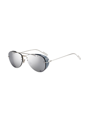 Christian Dior Aviator Full Rim Silver Sunglasses for Men, Silver Lens, DiorChroma1 010-0T