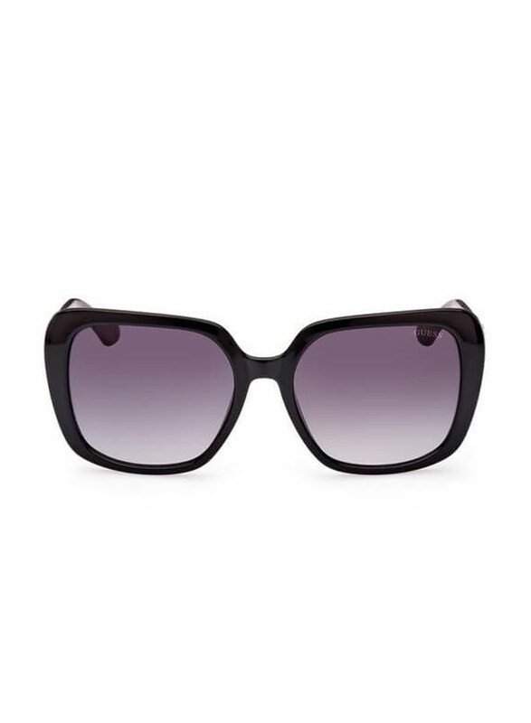

Guess Full-Rim Square Black Sunglasses For Women, Grey Lens, GU7863 05B, 58/18