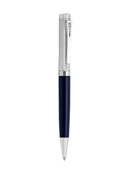 Aigner Stainless Steel Fashion Ballpoint Pen for Men, M AP900009, Blue/Silver