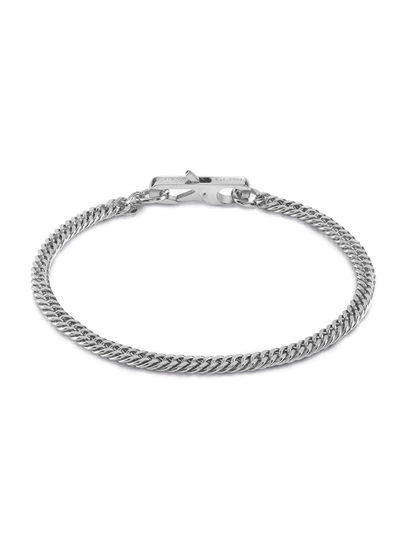 

Guess Stainless Steel Chain Bracelet for Men, Jumb01330Jwstl, Silver