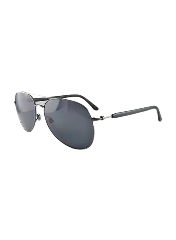 

Giorgio Armani Polarized Full Rim Aviator Black Sunglasses for Men, Grey Lens, AR 6026 3003/81, 58/15/140