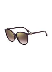 Fendi Cat Eye Full Rim Brown Sunglasses for Women, Brown Lens, FF 0310/F/S 0T7JL 58-17 145