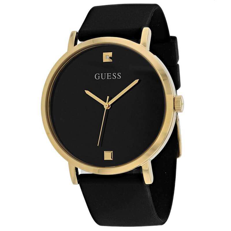 

Guess Analog Watch for Men with Silicone Band, W1264G1, Black-Black