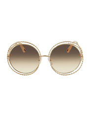 Chloe Full-Rim Round Multicolour Sunglasses for Women, Grey Lens, CE114ST 810, 58/18/135