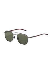 Porsche Design Full Rim Pilot Gunmetal Sunglasses for Men, Green Lens, P8695 C, 51/20