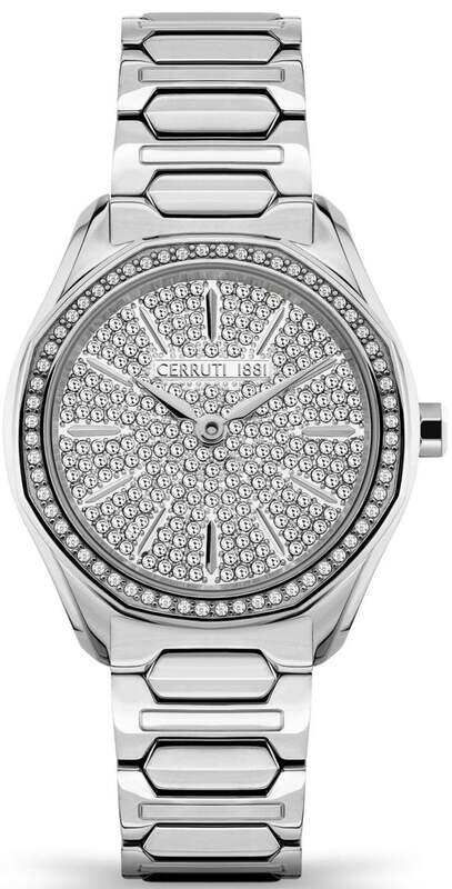 

Cerruti 1881 Analog Watch for Women with Stainless Steel Band, Water Resistant, CIWLG2114304, Silver