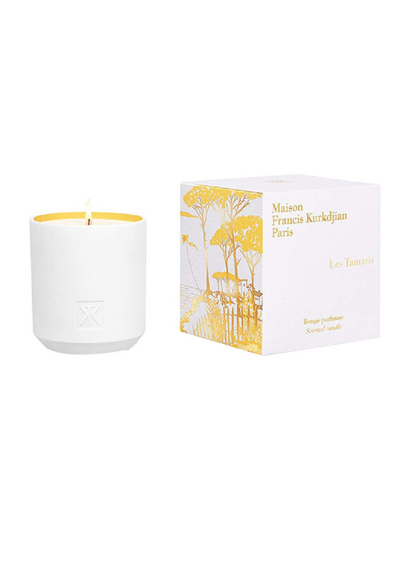 

Maison Francis Kurkdjian Les Tamaris Candle, 280gm, White/Yellow