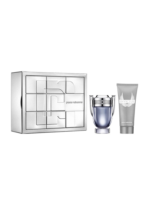 

Paco Rabanne 2-Piece Invictus Gift Set for Men, 100ml EDT Perfume, 100ml Shower Gel