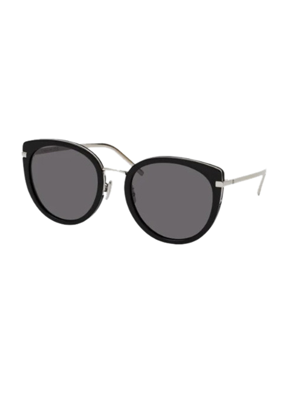 Givenchy Full Rim Round Black Sunglasses for Women, Black Lens, 57/21/145