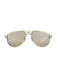 Cartier Aviator Full Rim Gold Sunglasses Unisex, Gold Lens, ESW00009