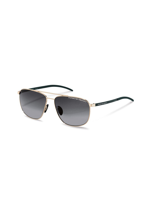 

Porsche Design Full Rim Pilot Black Sunglasses for Unisex, Grey Lens, P8909 B, 60/14/140