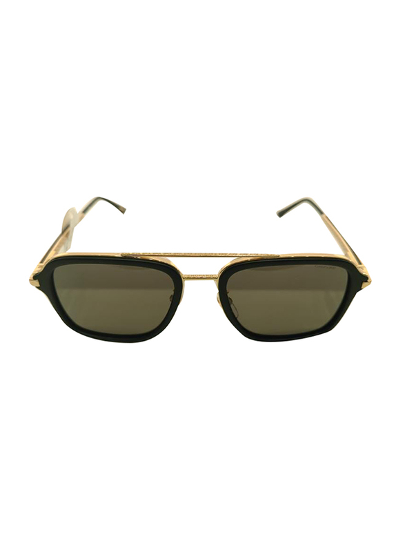 Chopard Full Rim Square Black Sunglasses for Men, Green Lens, SCHG36, 55/20/145