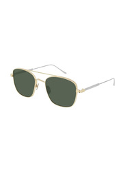 Cartier Square Full Rim Gold Sunglasses for Men, Green Lens, CT0163S 002