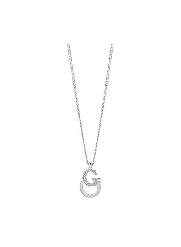 

Guess Silver Plated Pendant Necklace for Women, Silver