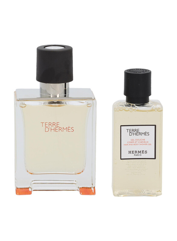 

Hermes 2-Piece Terre D'Hermes Perfume Gift Set for Men, 50ml EDT Perfume, 40ml Hair & Body Shower Gel