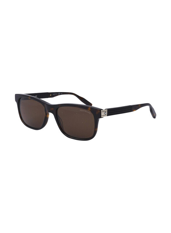 

Mont Blanc Wayfarer Full Rim Havana Brown Sunglasses for Men, Brown Lens, MB0163S 002 56-18