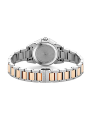 Cerruti 1881 Analog Watch for Women with Stainless Steel Band, Water Resistant and Chronograph, CIWLG2232403, Silver-Rose Gold/Purple