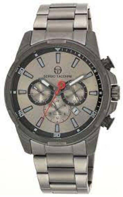 

Sergio Tacchini Analog Watch for Men with Stainless Steel Band, ST.1.10069-4, Silver-Grey