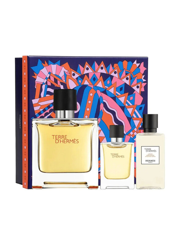 

Hermes 3-Piece Terre De Gift Set for Men, 75ml EDP Perfume, 12.5ml EDP Perfume, 40ml After Shave