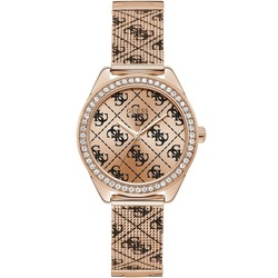 Guess Analog Watch for Women with Mesh Band, W1279L3, Multicolour-Rose Gold