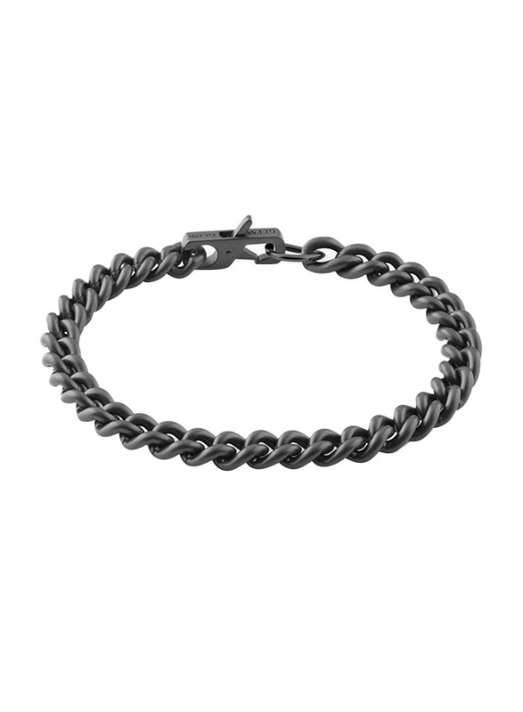 Guess Steel Hype Chain Bracelet for Men, Umb70076-L, Black