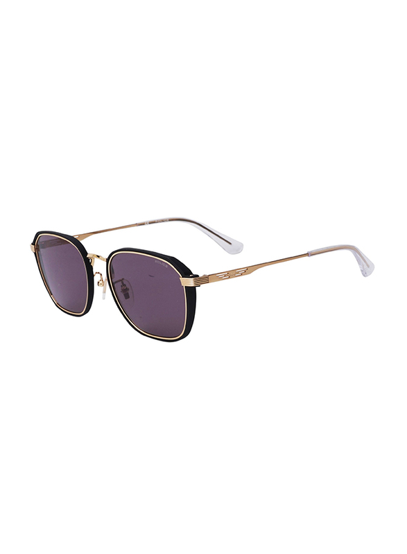 Police Full Rim Square Rose Gold Sunglasses for Men, Black Lens, SPLD46, 53/19/145