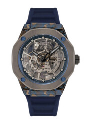 Cerruti 1881 Analog Watch for Men with Silicone Band, Water Resistant and Chronograph, CIWGR2223902, Blue/Grey