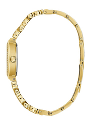 Guess Analog Watch for Women with Stainless Steel Band, Water Resistant, GW0476L2, Gold