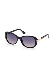 Guess Full Rim Oval Black Sunglasses for Women, Grey Lens, GU7821, 01B 56-17