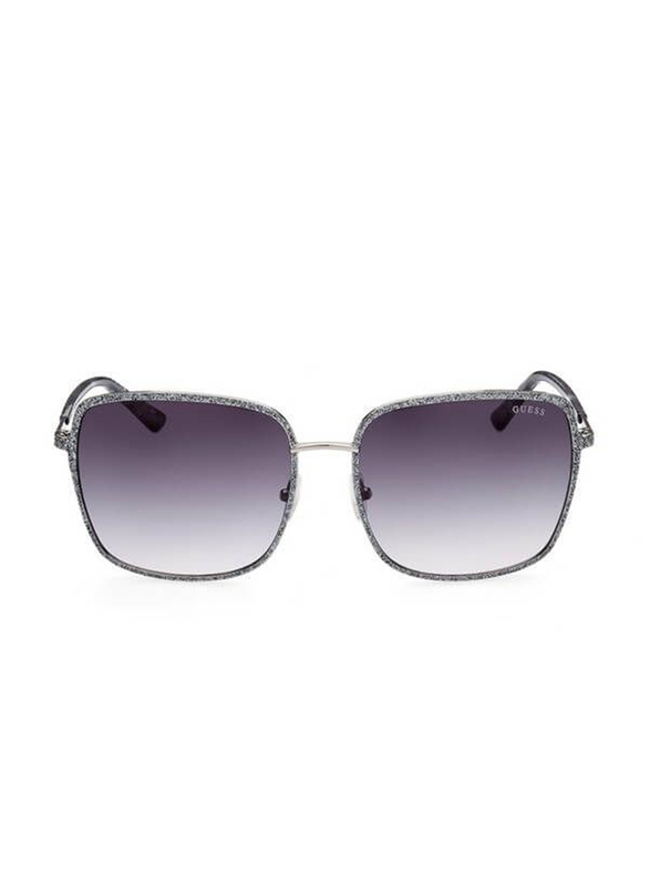 Guess Full-Rim Square Grey Sunglasses For Women, Smoke Gradient Lens, GU7846 20B, 61/18
