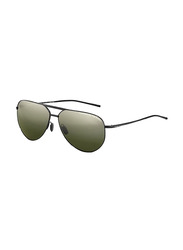 Porsche Design Aviator Full Rim Black Sunglasses for Men, Green Lens, p8688 a 62