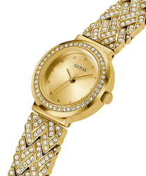 Guess Analog Watch for Women with Stainless Steel Band, Water Resistant, GW0476L2, Gold