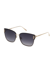 Chopard Rimless Cat Eye Rose Gold Sunglasses for Women, Smoke Gradient Lens, SCHF73, 63/14/135