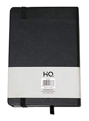 Navneet HQ Journal Casebound PU Notebook, 96 Sheets, A6 Size, Black