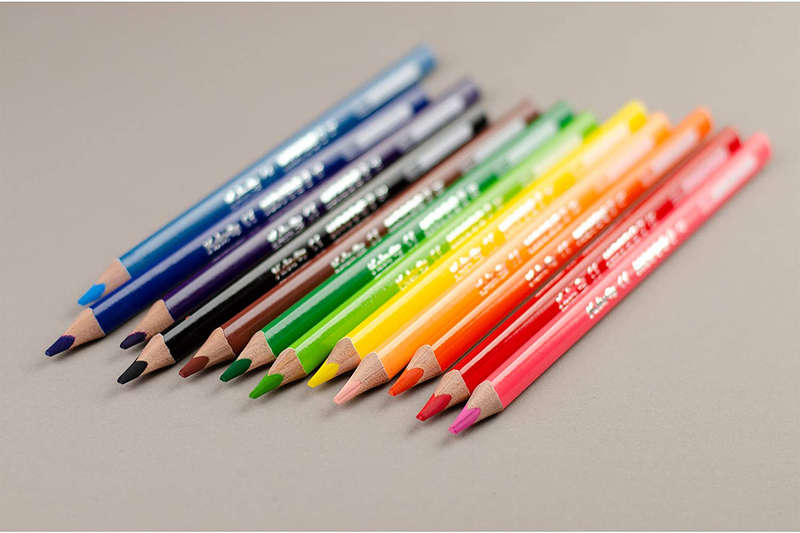 Kores Kolores Jumbo Triangular Colour Pencils, 12 Piece, Multicolour