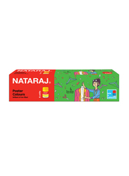Nataraj Poster Colours, 6 x 10ml, Multicolour