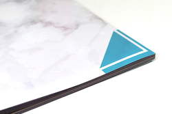 Silvine Marble Print Scrapbook, 120 GSM, 40 Sheets, Blue/Grey